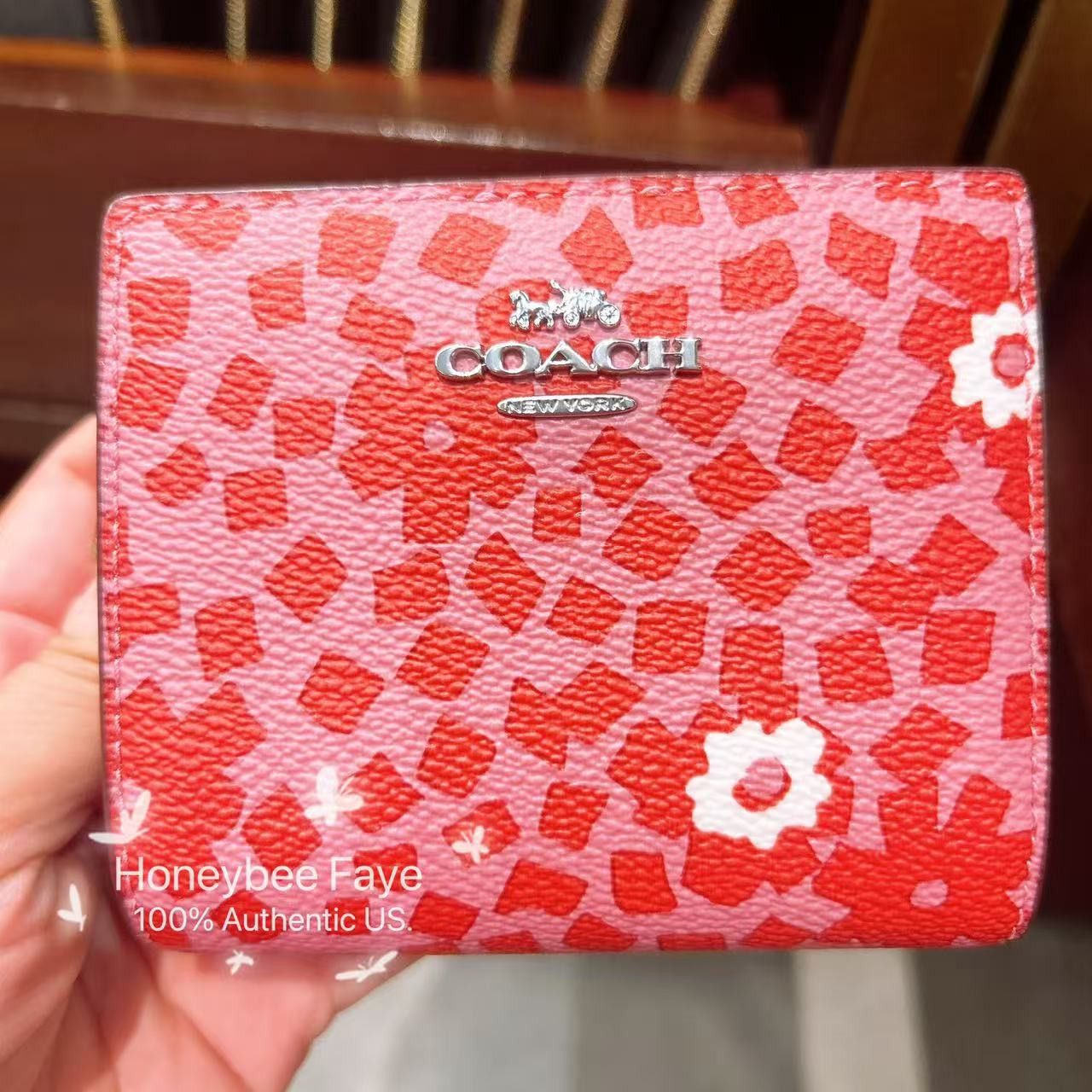 Coach Snap Wallet With Floral Print CBO75 Size ONE SIZE - 6 Thumbnail