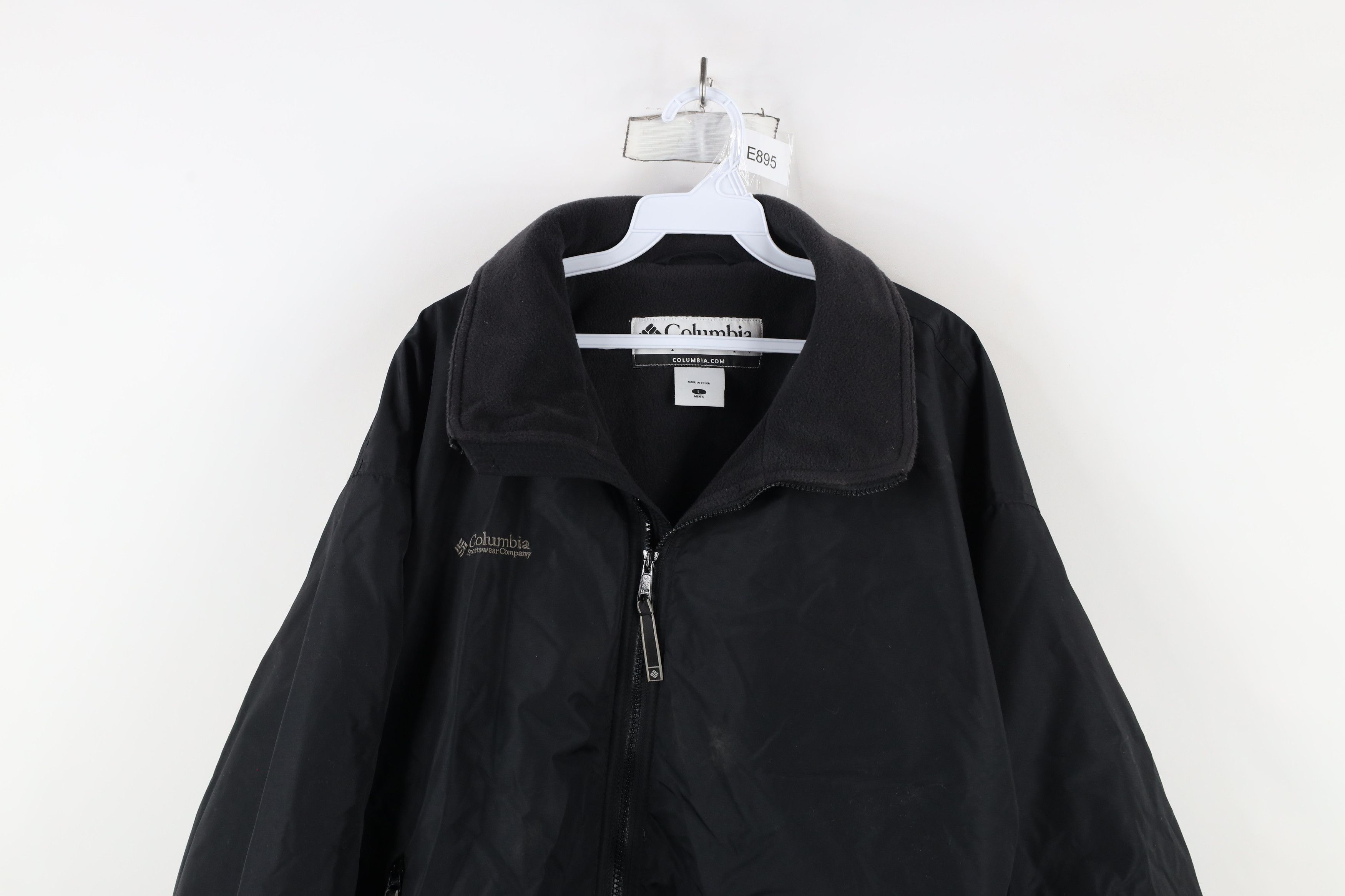 Columbia × Vintage Vintage Columbia Spell Out Fleece Lined Bomber Jacket Black Size US L / EU 52-54 / 3 - 2 Thumbnail