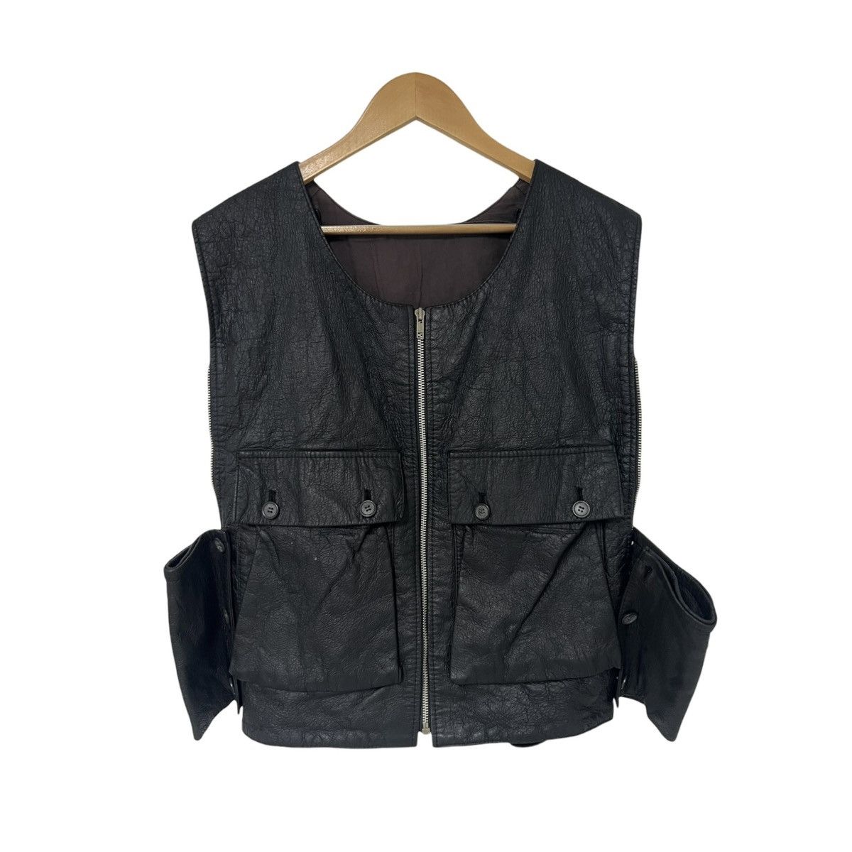 Yohji Yamamoto Yohji yamamoto aw82 capybara leather vest Size US M / EU 48-50 / 2 - 1 Thumbnail