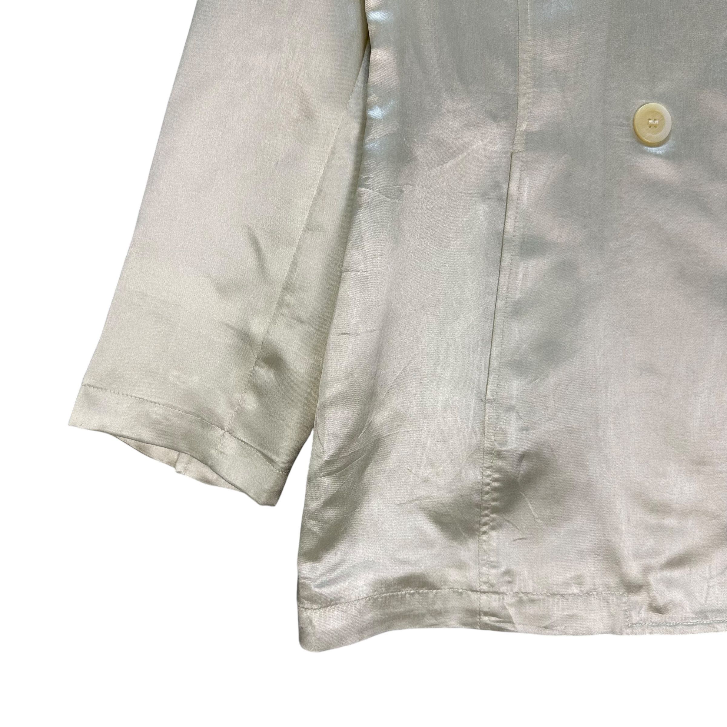 Max Mara Max & Co. active Double Breasted Coat Shiny Cream #A56-1286 Size XS / US 0-2 / IT 36-38 - 4 Thumbnail