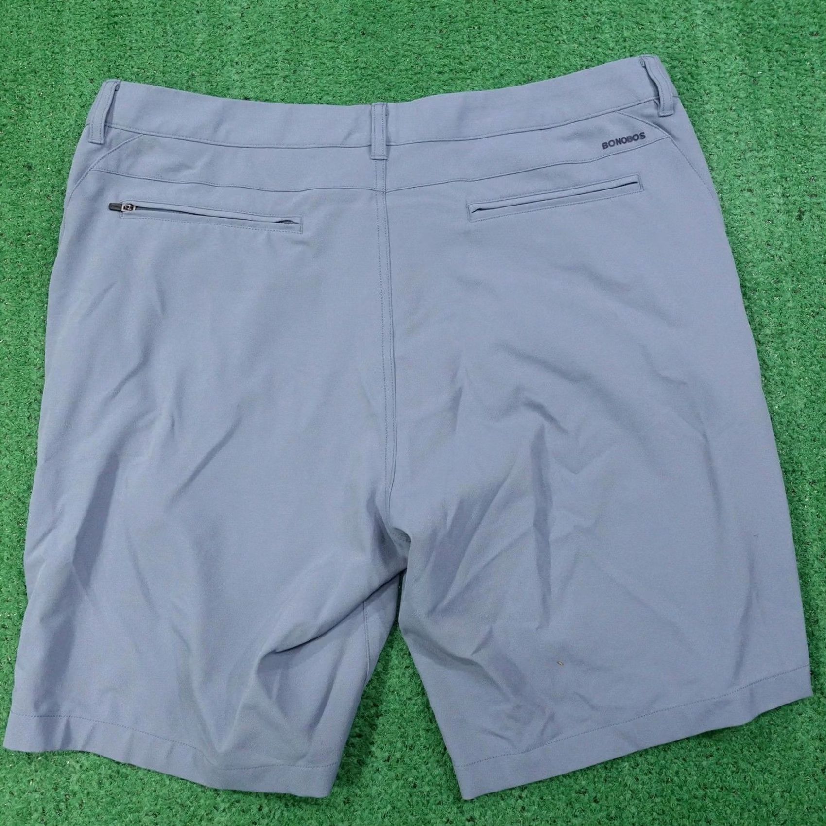 Bonobos Bonobos Golf Shorts Mens 38 Blue Microfiber Bermuda 10 Inseam Stretch Pockets Front Zip Casual Summer Mens Size US 38 / EU 54 - 4 Thumbnail
