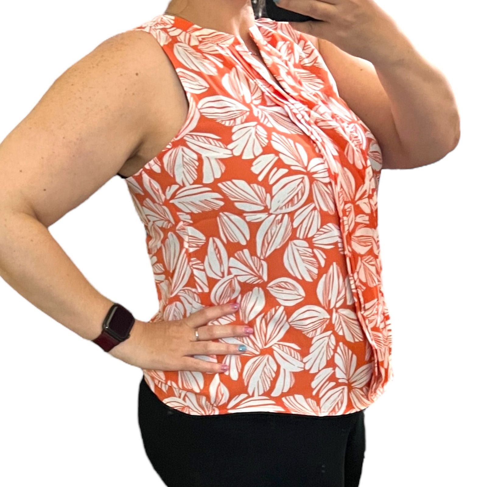 Other Breyson Pleat Detail Split Neck Blouse - Stitch Fix Top Size XS / US 0-2 / IT 36-38 - 16 Thumbnail