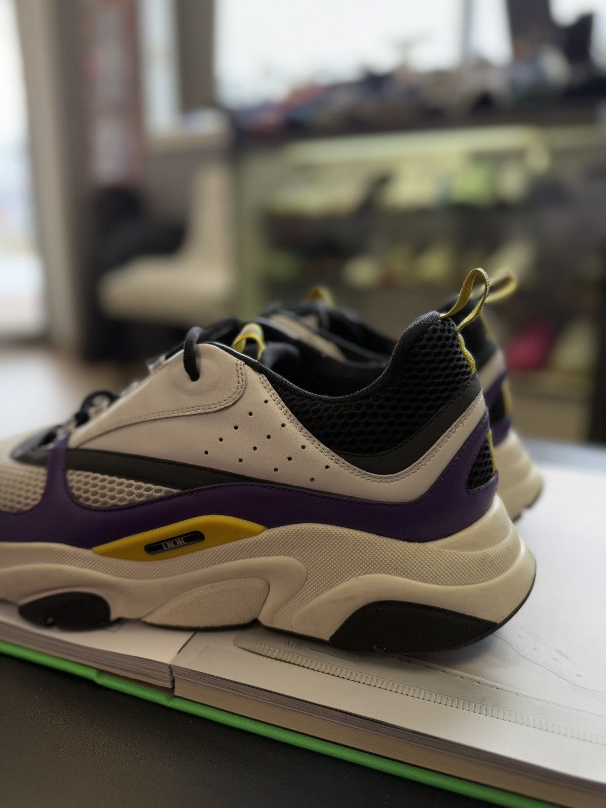 Dior Dior B22 White Purple Size 48EU/15US Discontinued Size US 15 / EU 48 - 11 Thumbnail
