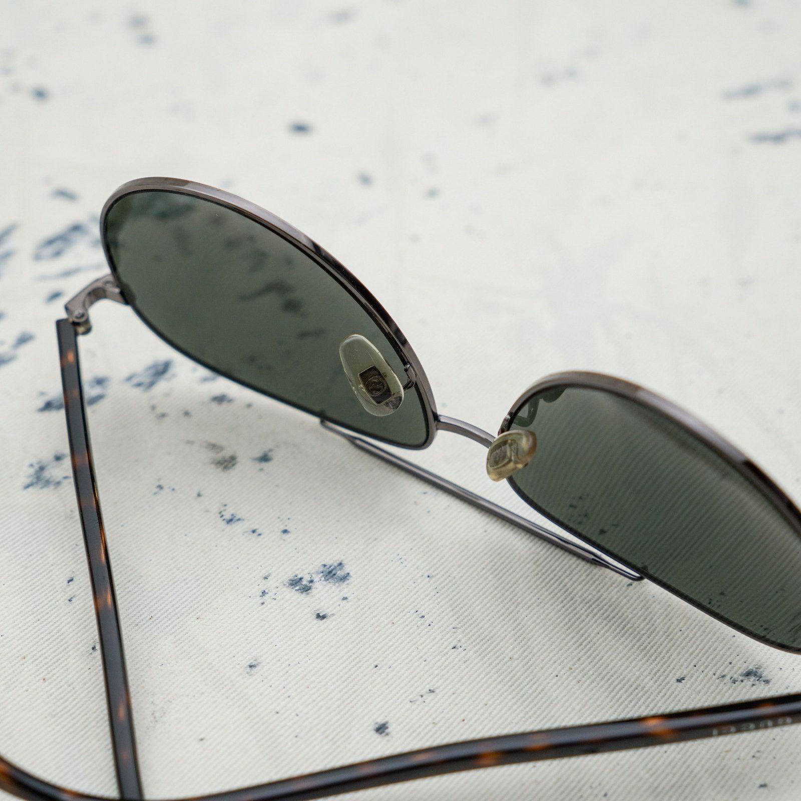 Gucci Gucci gg 0043 tortoiseshell web stripe logo pilot sunglasses Size ONE SIZE - 9 Thumbnail