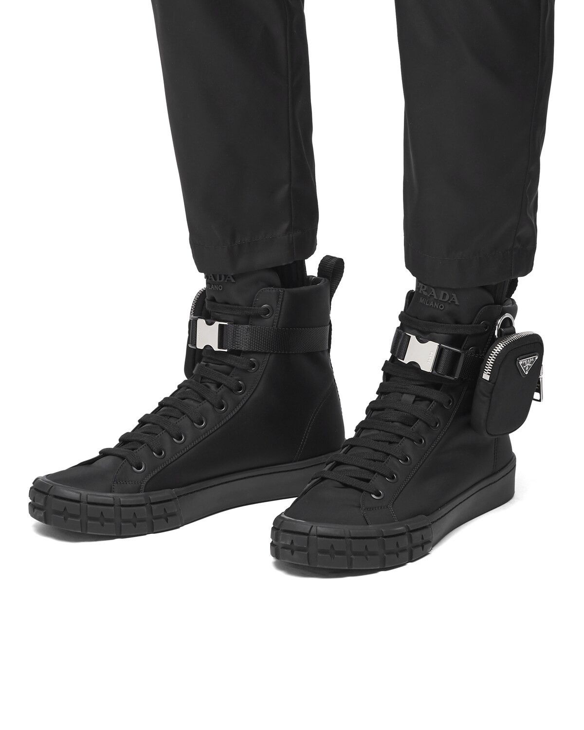 Prada Wheel Cassetta high-top sneakers Men (NEW WITH DEFECT)