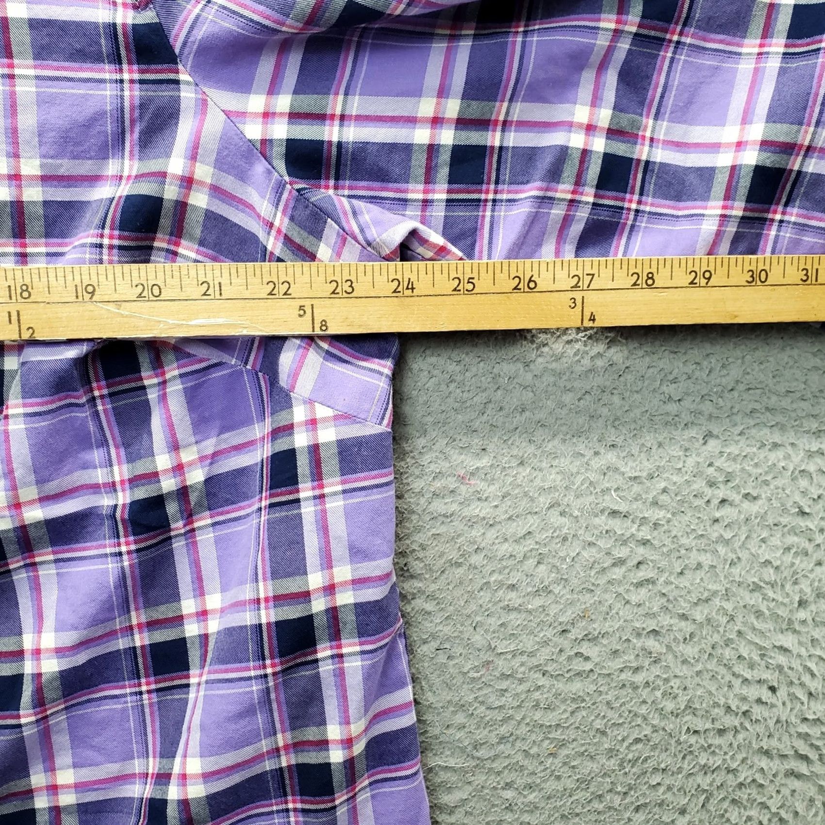 Talbots Talbots Shirt Womens 2X Multicolor Plaid Button Up Long Sleeve Collared Casual Shirt Womens Size 2X Mens/ Womens Size XXL / US 16-18 / IT 52-54 - 4 Thumbnail