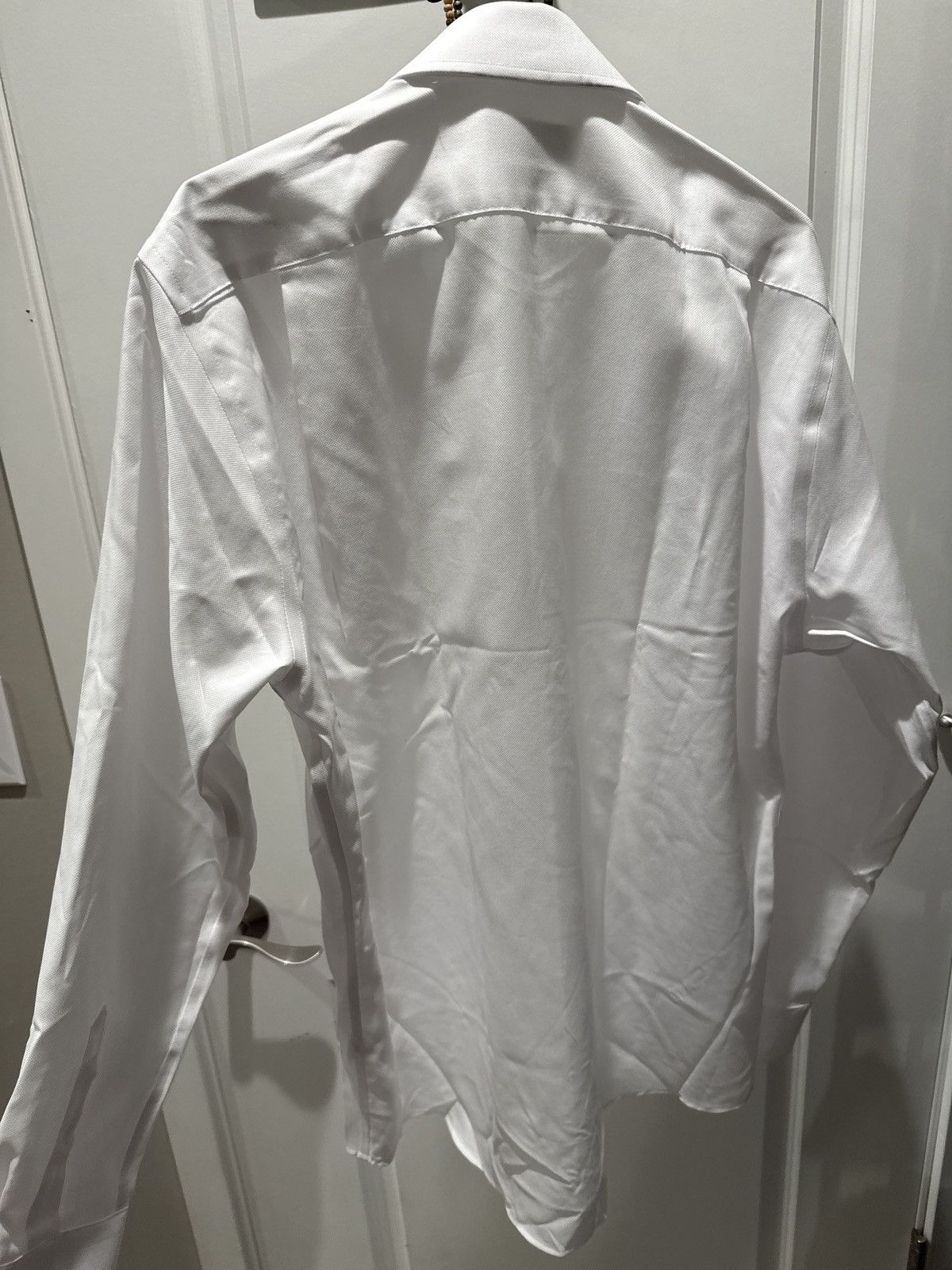Nordstrom Nordstrom White Royal Oxford Non-Iron Dress Shirt Size US M / EU 48-50 / 2 - 1 Thumbnail