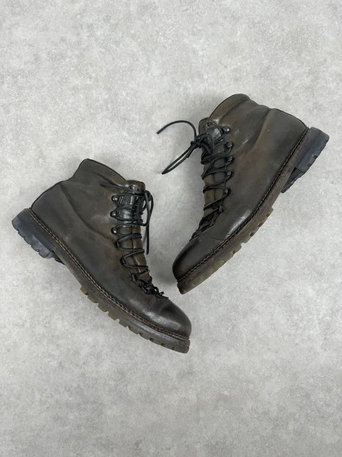 Premiata Premiata Brown Leather Lace-Up Hiking Boots Size US 12 / EU 45 - 3 Thumbnail