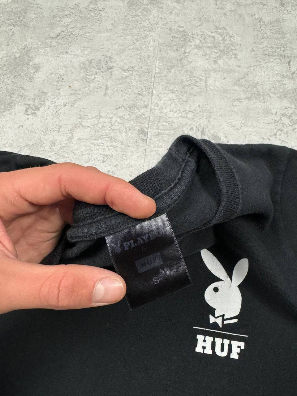 Playboy Huf & PlayBoy Black T-Shirt Big Logo Size S Size US S / EU 44-46 / 1 - 9 Thumbnail