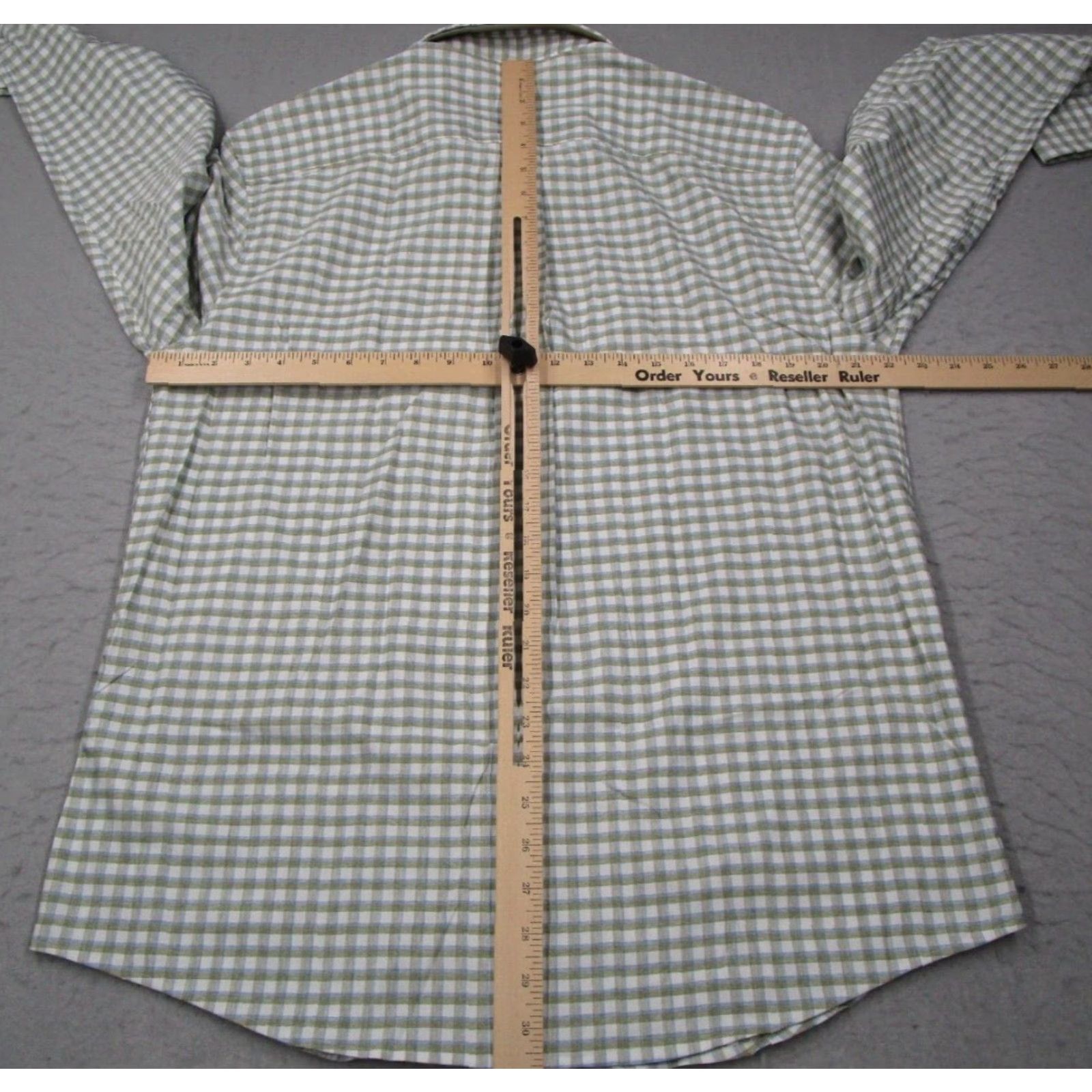johnnie-O johnnie-O Button-Up Shirt Men’s Large Green Performance Mead Long Sleeve Balsam Size US L / EU 52-54 / 3 - 6 Thumbnail