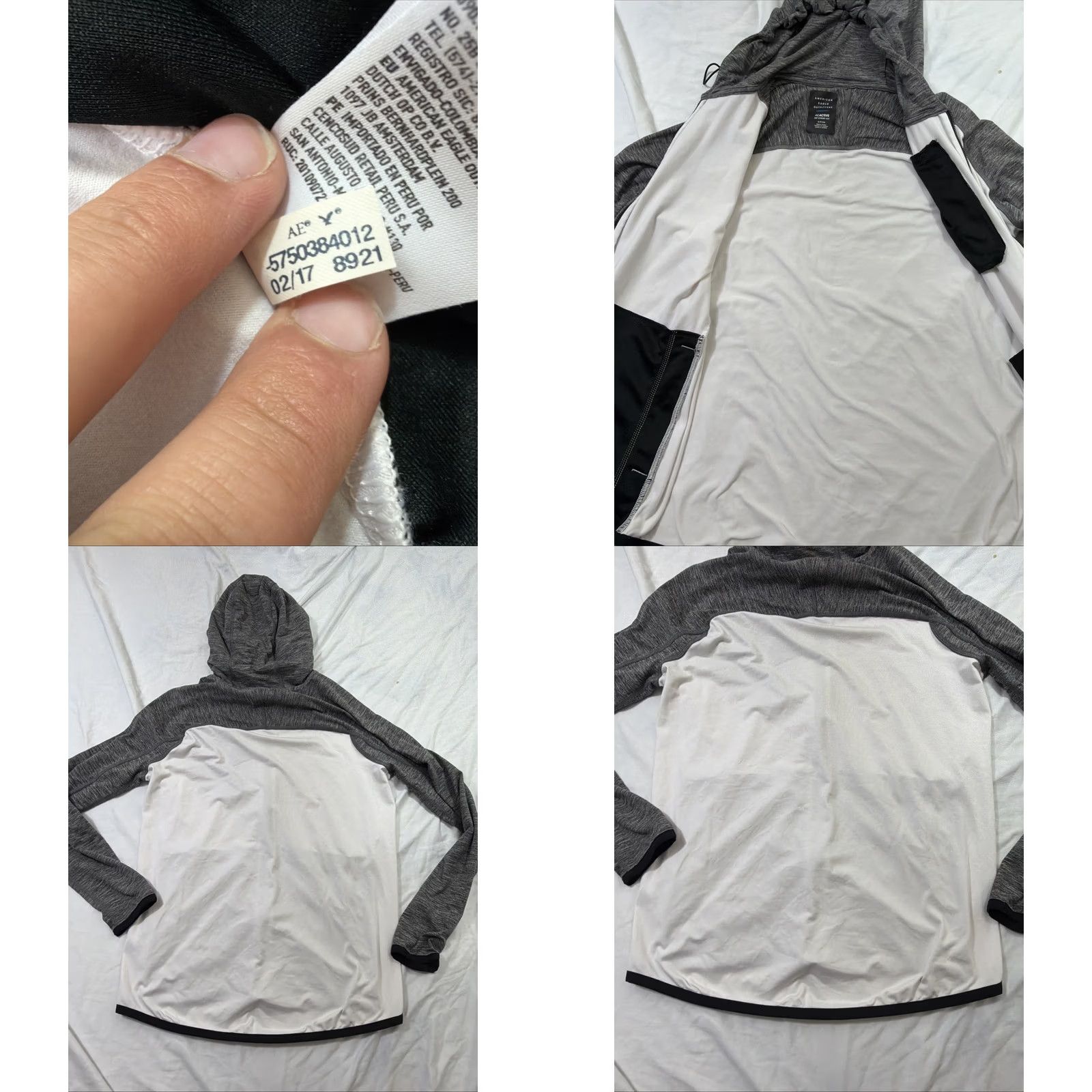 American Eagle Outfitters American Eagle Outfitters Active 360 Flex Hoodie Mens Small Gray Full Zip Size US S / EU 44-46 / 1 - 9 Thumbnail