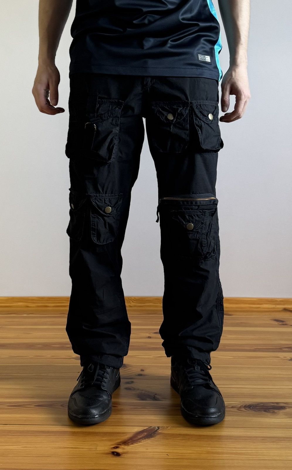 Vintage No Name Jeans Multi Pocket Cargo Pants Size US 31 - 8 Thumbnail
