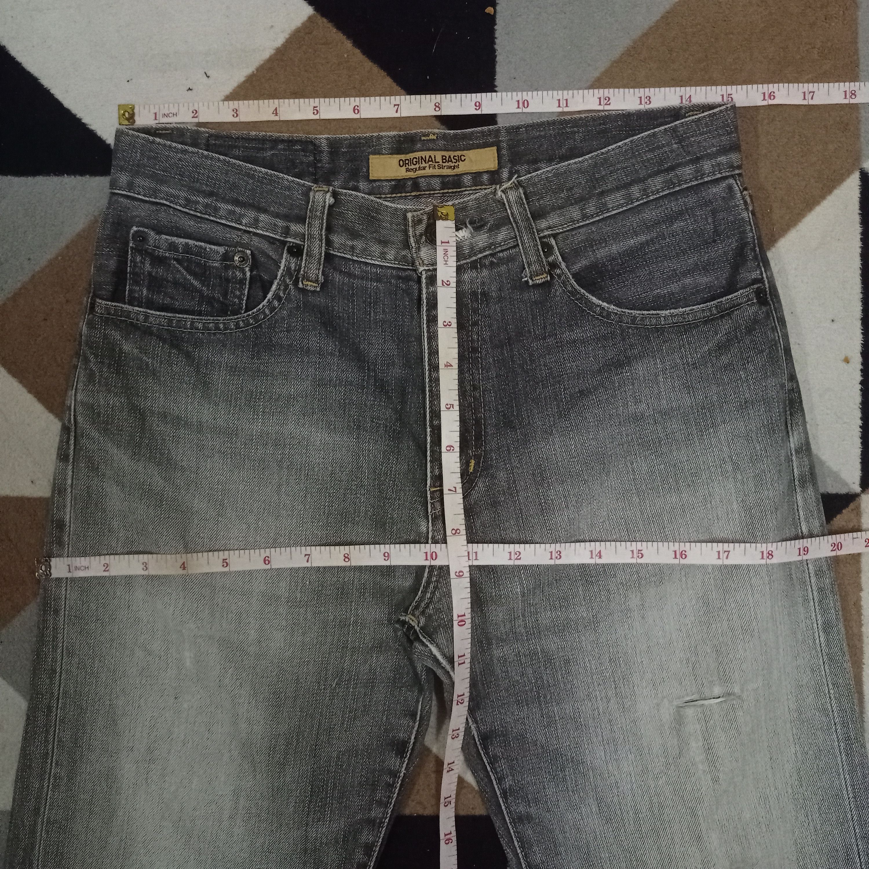 Japanese Brand × Uniqlo Vintage Japanese Uniqlo Faded Black Jeans 30x31 Size US 30 / EU 46 - 9 Thumbnail