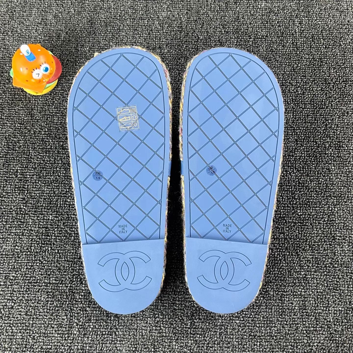Chanel Chanel Classic Woven Chain Slippers EU 36 Blue Sole Size US 5.5 / IT 35.5 - 6 Thumbnail