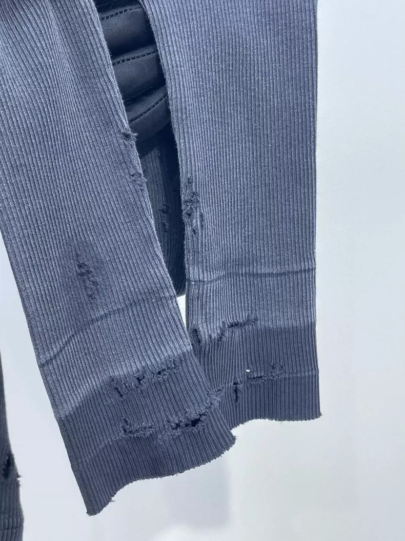 Balenciaga Balenciaga Popular Deep Smoky Gray Distressed Hole Slim Fi Size XS / US 0-2 / IT 36-38 - 4 Thumbnail