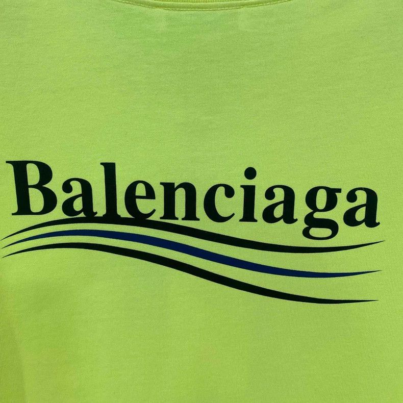 Balenciaga Balenciaga Fluorescent Yellow Coke Logo T-Shirt Size US XS / EU 42 / 0 - 4 Thumbnail