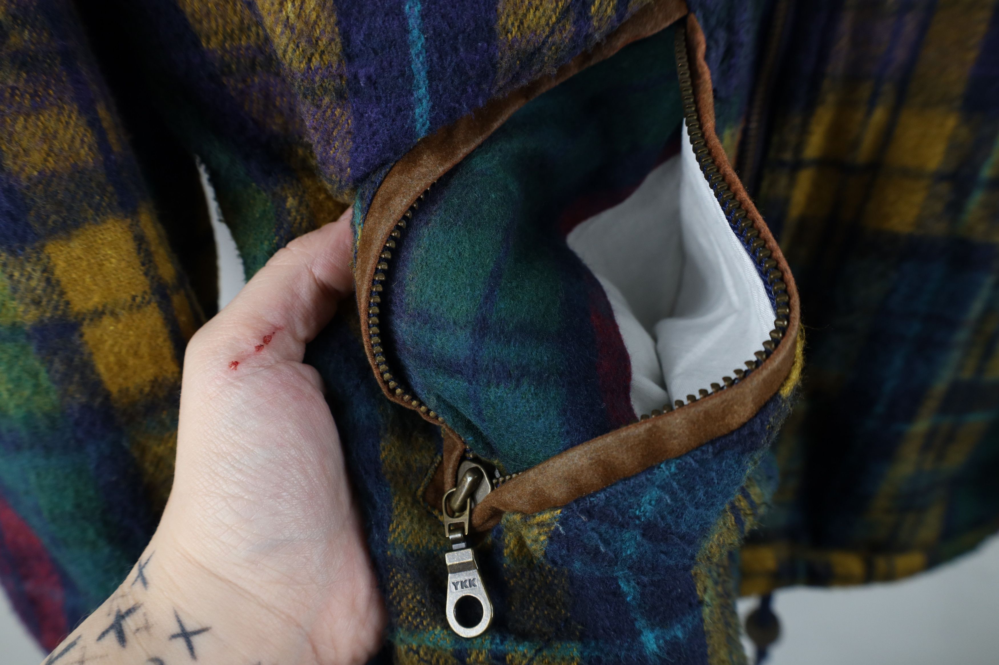 Vintage Vintage 90s Streetwear Reversible Plaid Hooded Parka Jacket Size US M / EU 48-50 / 2 - 4 Thumbnail