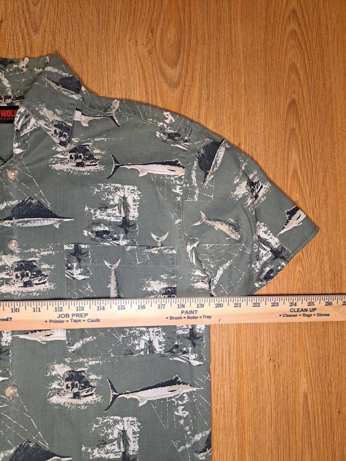 Wolverine Wolverine Button Down Shirt Mens Small Green Cotton Outdoor Size US S / EU 44-46 / 1 - 6 Thumbnail