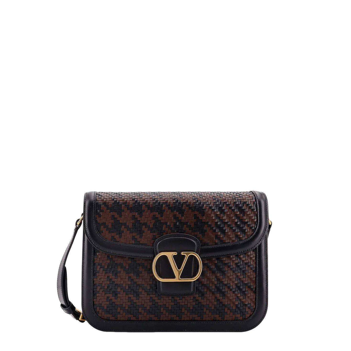 VALENTINO GARAVANI 9To5 Black Leather Shoulder Bag New