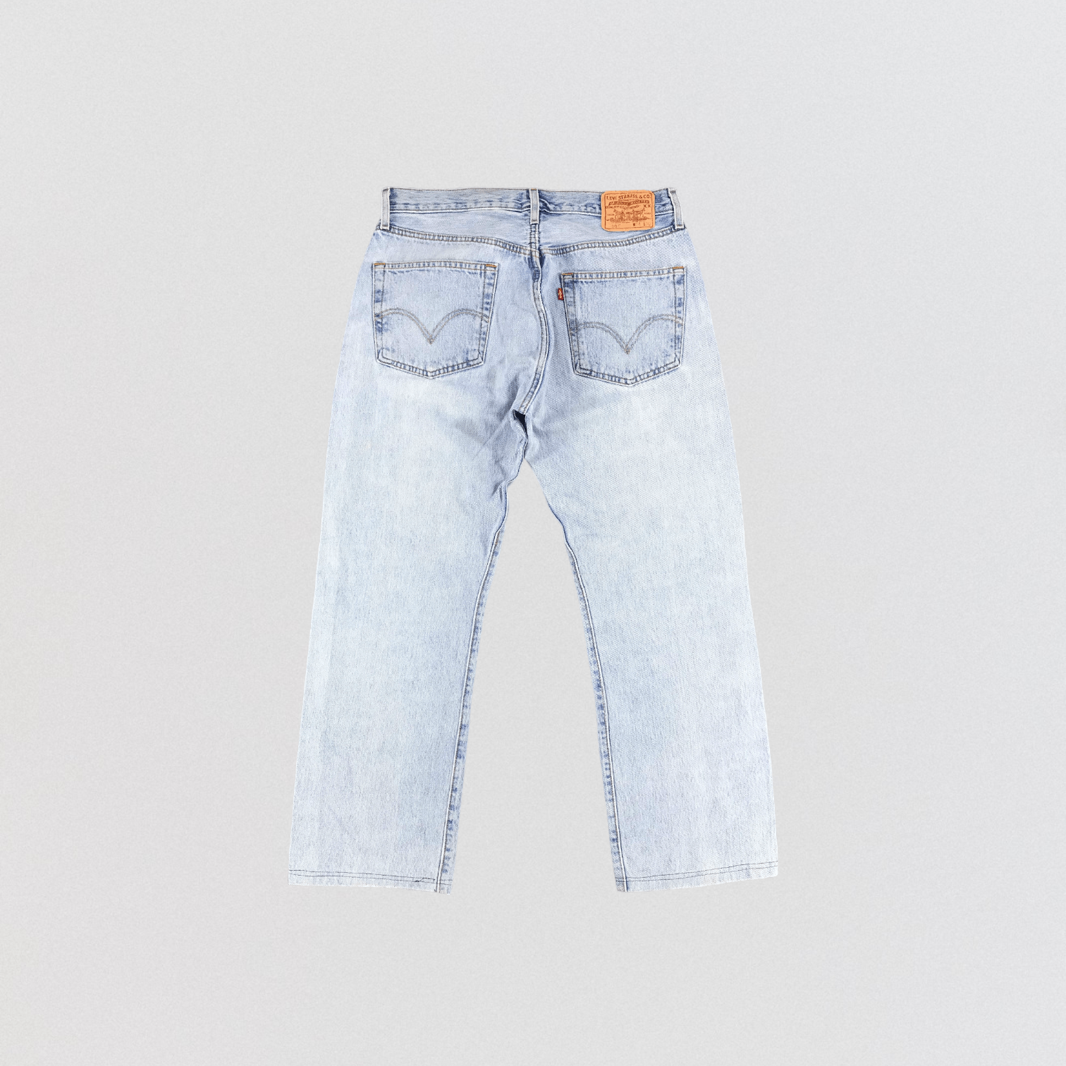 Levi's × Vintage Vintage 90s Light Wash Levis 501 Jeans-JM1020 Size US 34 / EU 50 - 2 Thumbnail