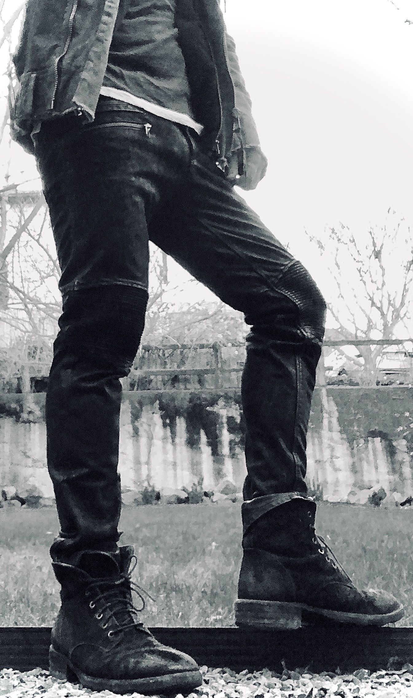 Preach Biker leather pants by Preach, Size S (fits like 32W/30L) Size US 32 / EU 48 - 9 Thumbnail