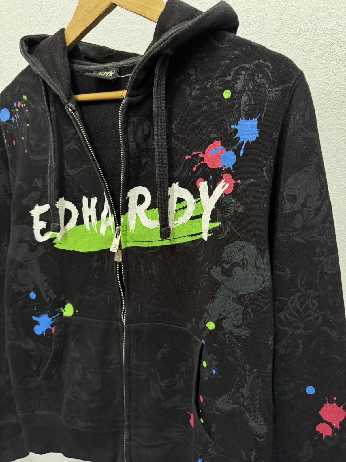 Christian Audigier × Ed Hardy Ed Hardy full print zip up hoodie Size US M / EU 48-50 / 2 - 2 Thumbnail