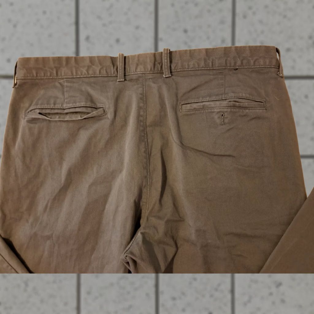 J.Crew Mens J. Crew Gray Chino Trouser Pants 36x32 36x30 Slack Dress Khaki Flat Front Button Mid Rise Straight Leg Cotton Pockets Mens Size US 36 / EU 52 - 1 Thumbnail