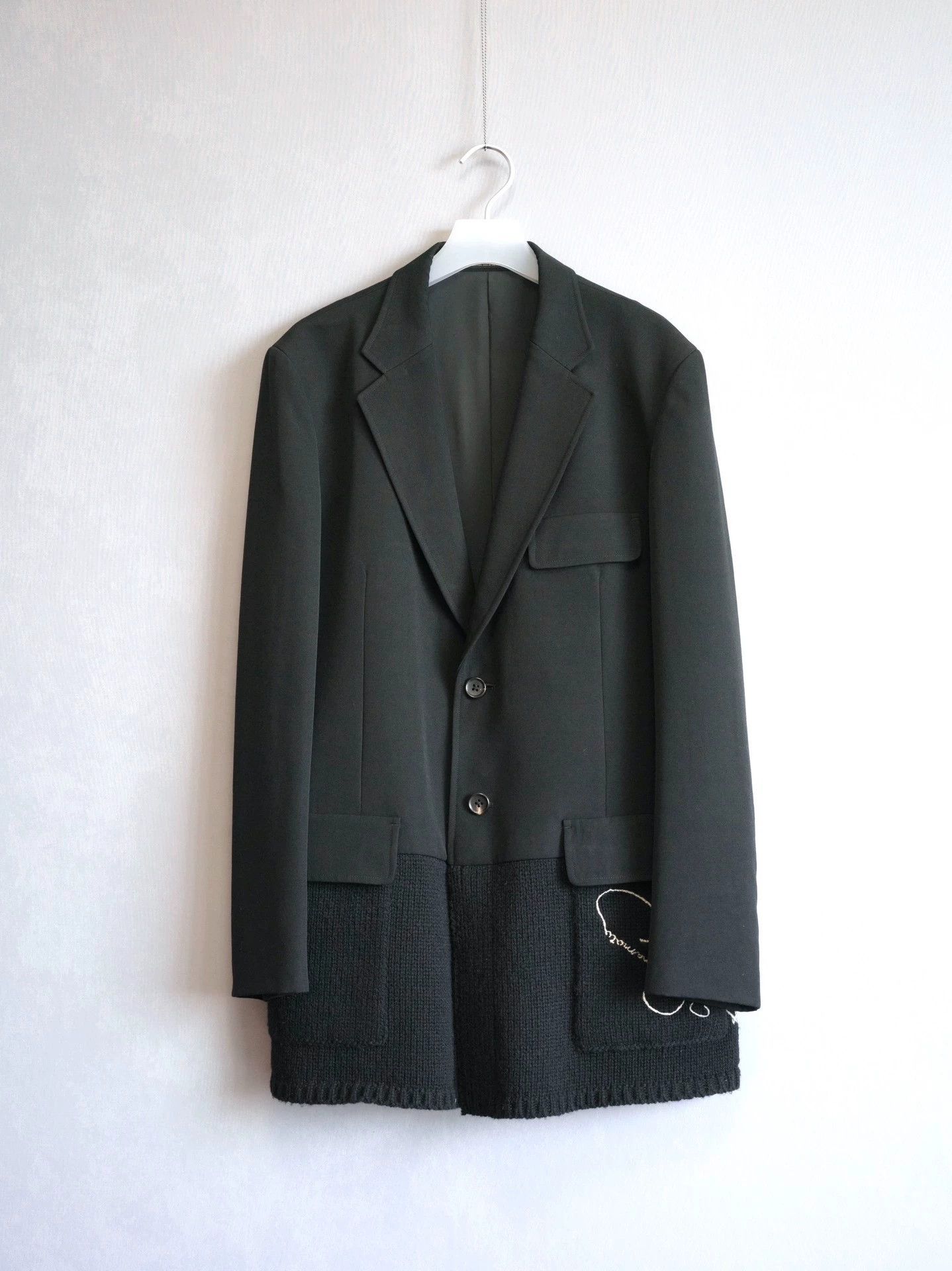 Yohji Yamamoto Yohji Yamamoto 07AW Hand-Embroidered Knit Jacket Cream Size US L / EU 52-54 / 3 - 1 Thumbnail