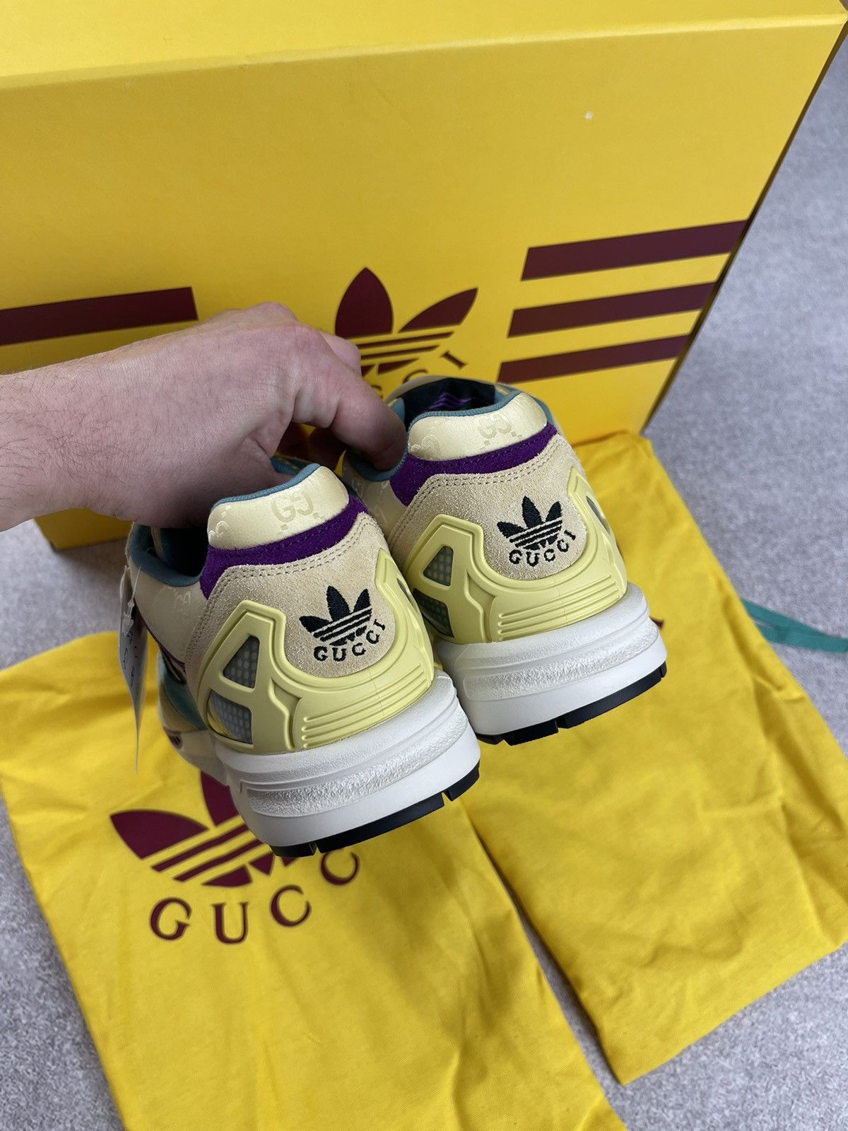 Adidas × Gucci Adidas x Gucci ZX 8000 Beige GG Monogram Size 39 1/3 Size US 7.5 / IT 37.5 - 5 Thumbnail