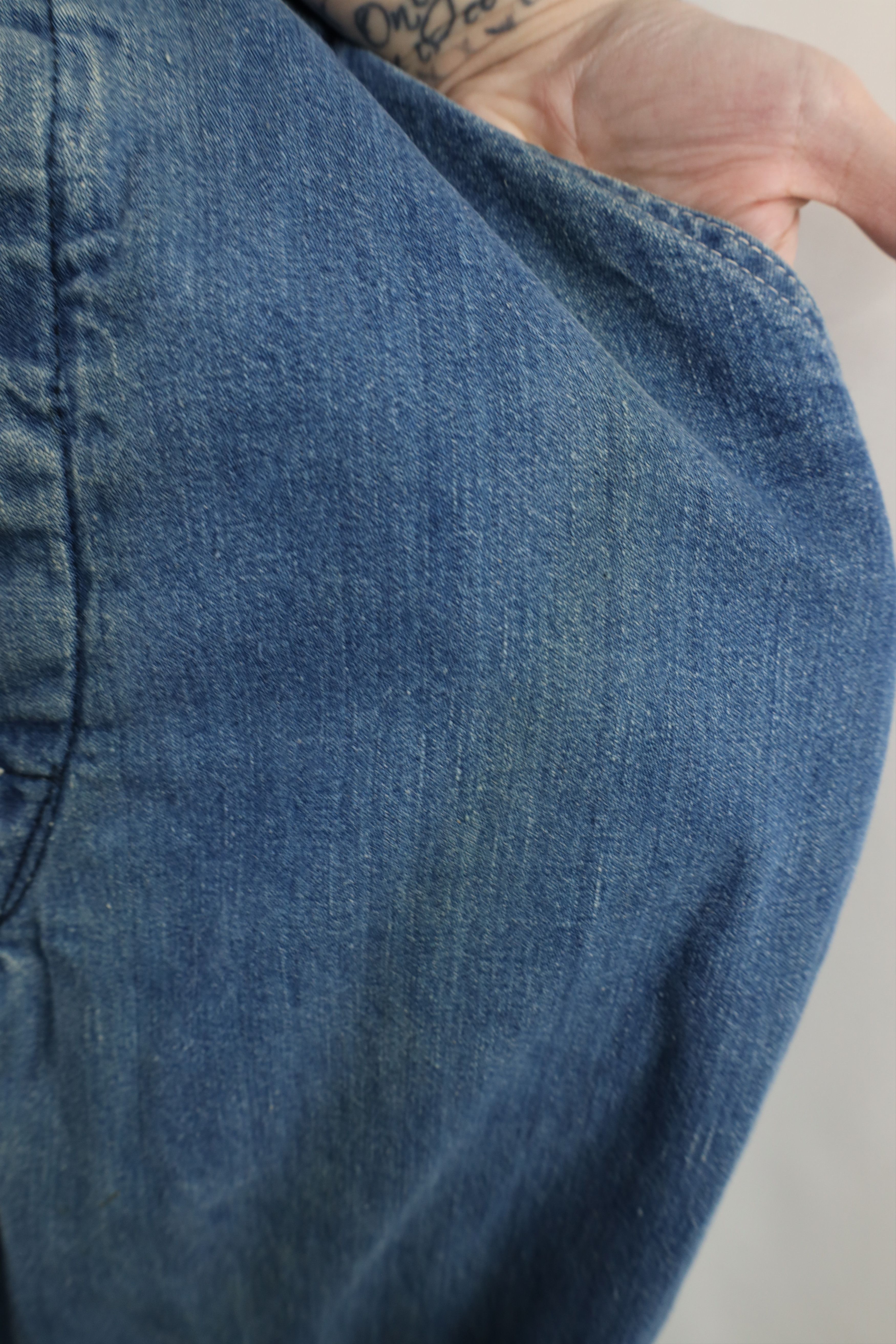 Oshkosh Vintage 60s OshKosh B'Gosh Vestbak Union Made Denim Overalls Size US 30 / EU 46 - 9 Thumbnail
