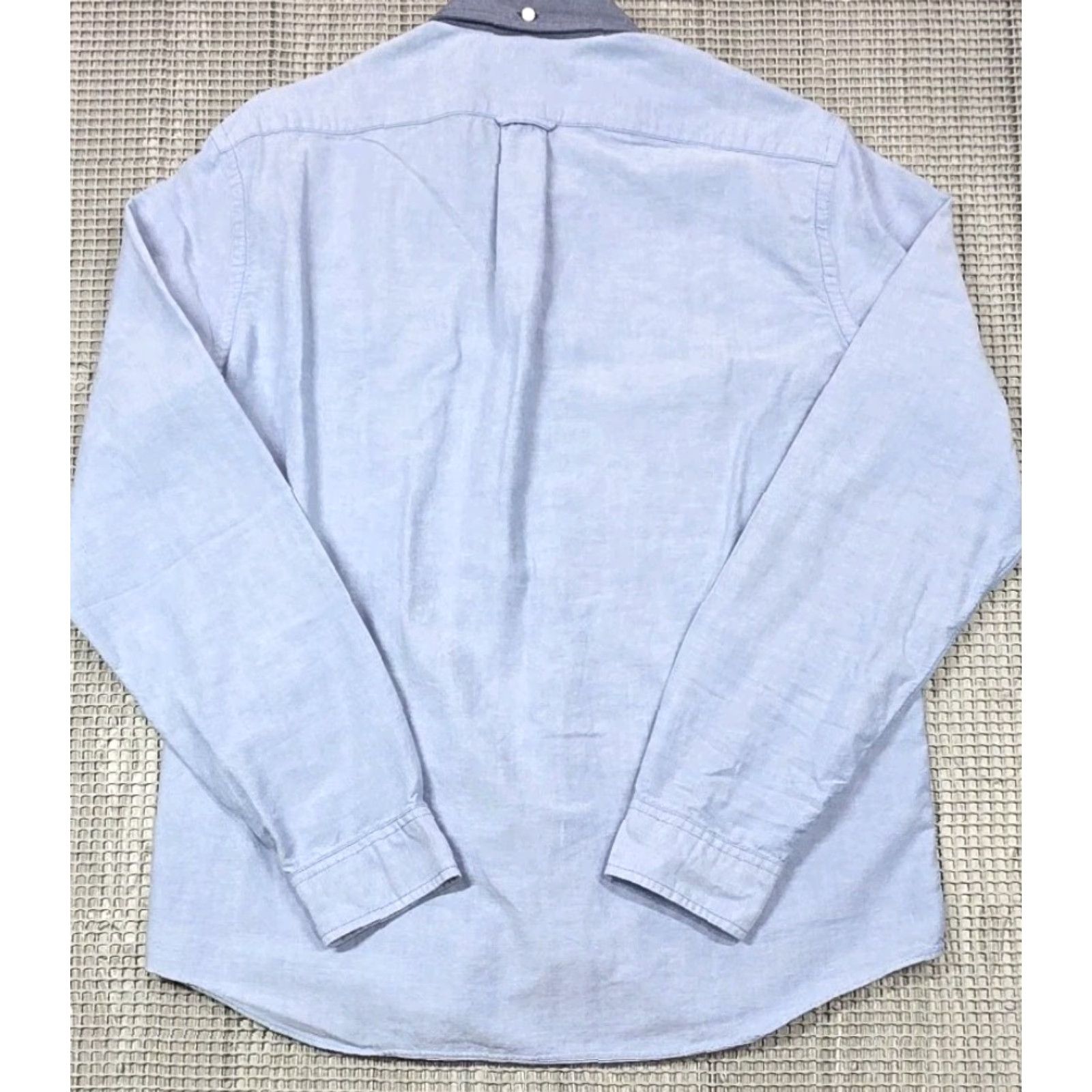 J.Crew J.CREW Oxford Shirt Mens Button Up 2 Tone Slim Blue-Chambray Colorblock L Size US L / EU 52-54 / 3 - 5 Thumbnail