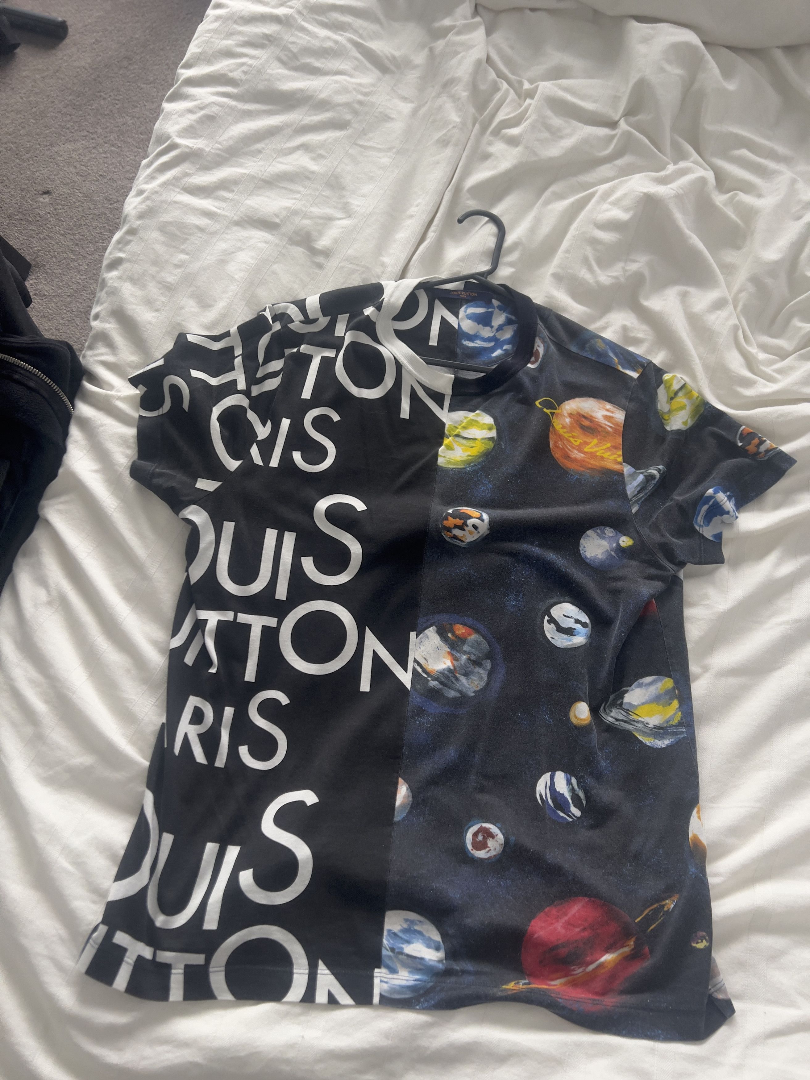 Louis Vuitton Logo Galaxy Short Sleeves T-Shirt SS19