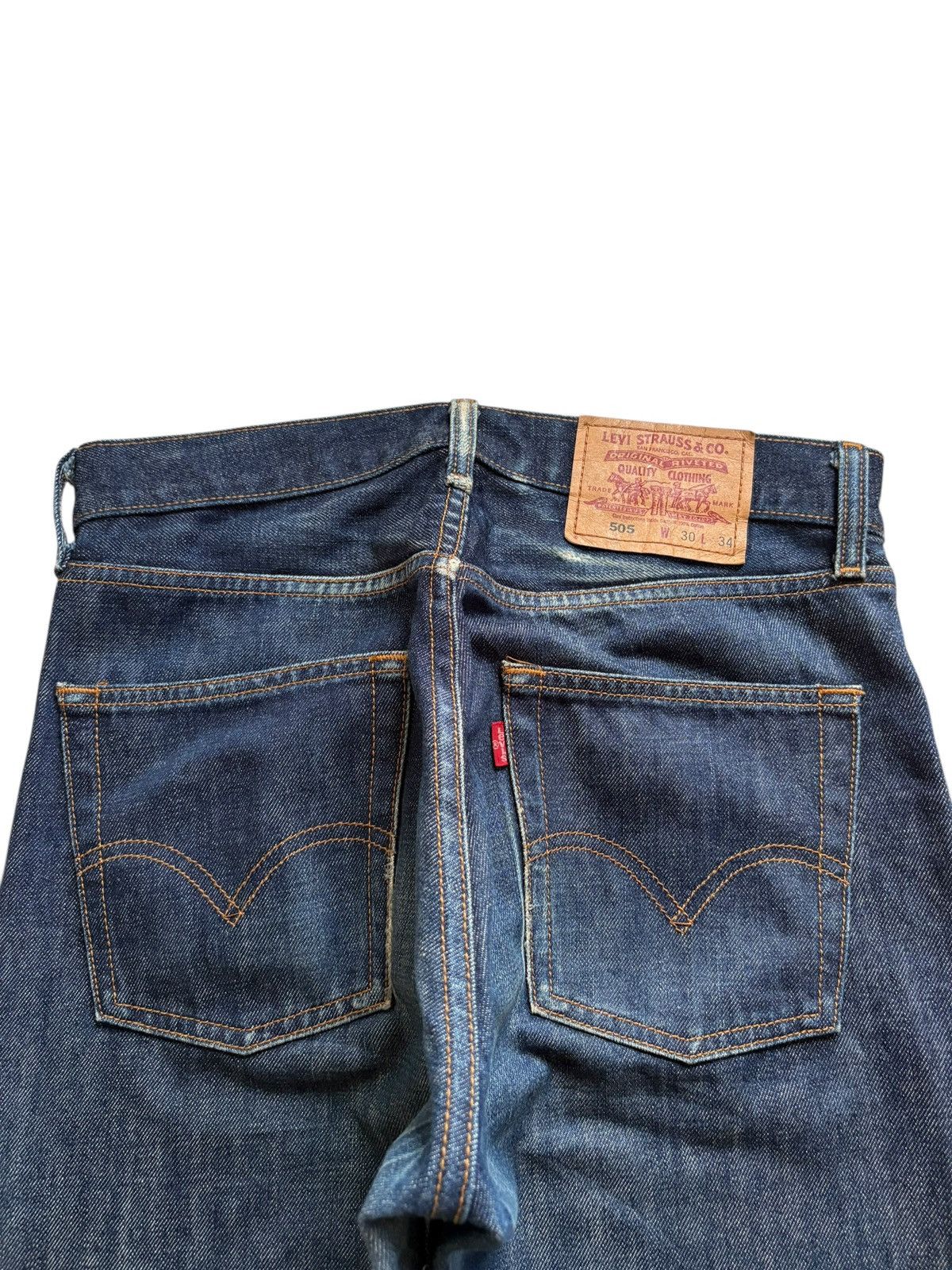 Levi's Vintage 90s Levis 505 Blue Wash Distressed Jeans Size US 29 - 8 Thumbnail
