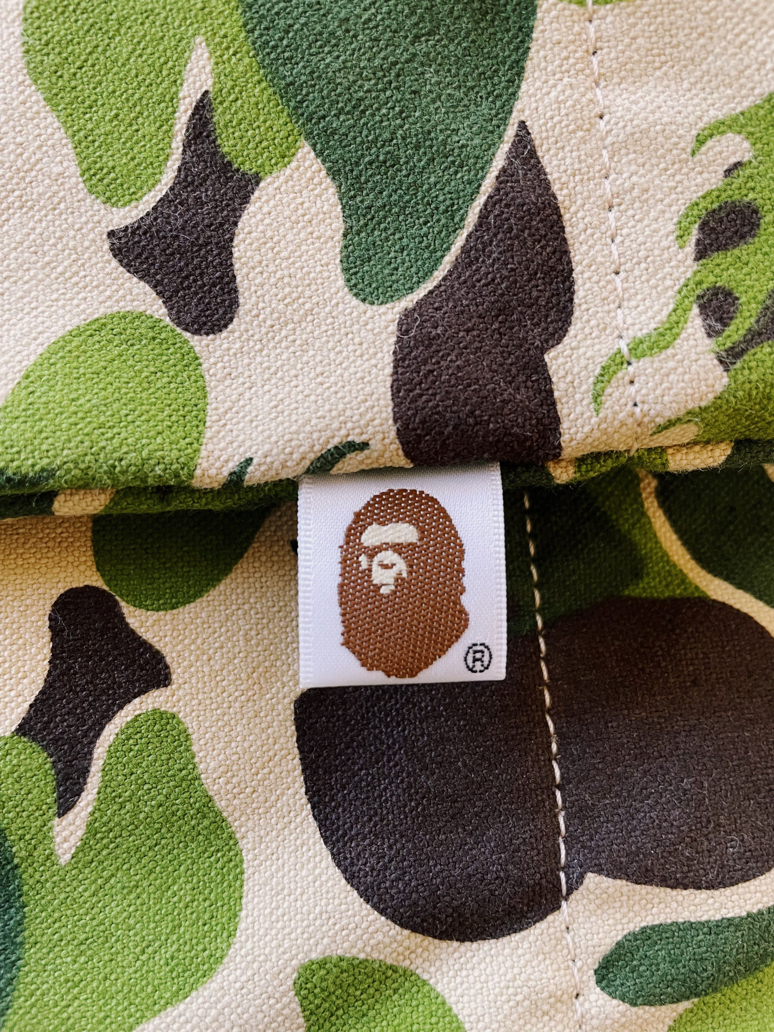 Bape × Nigo Bape A Bathing Ape Fire Camo Tote Bag Green / Khaki Size ONE SIZE - 3 Thumbnail