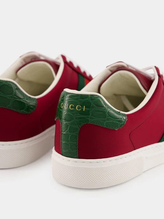 Gucci o1mt1gz0925 Ace Sneakers in Burgundy Size US 11 / EU 44 - 6 Thumbnail