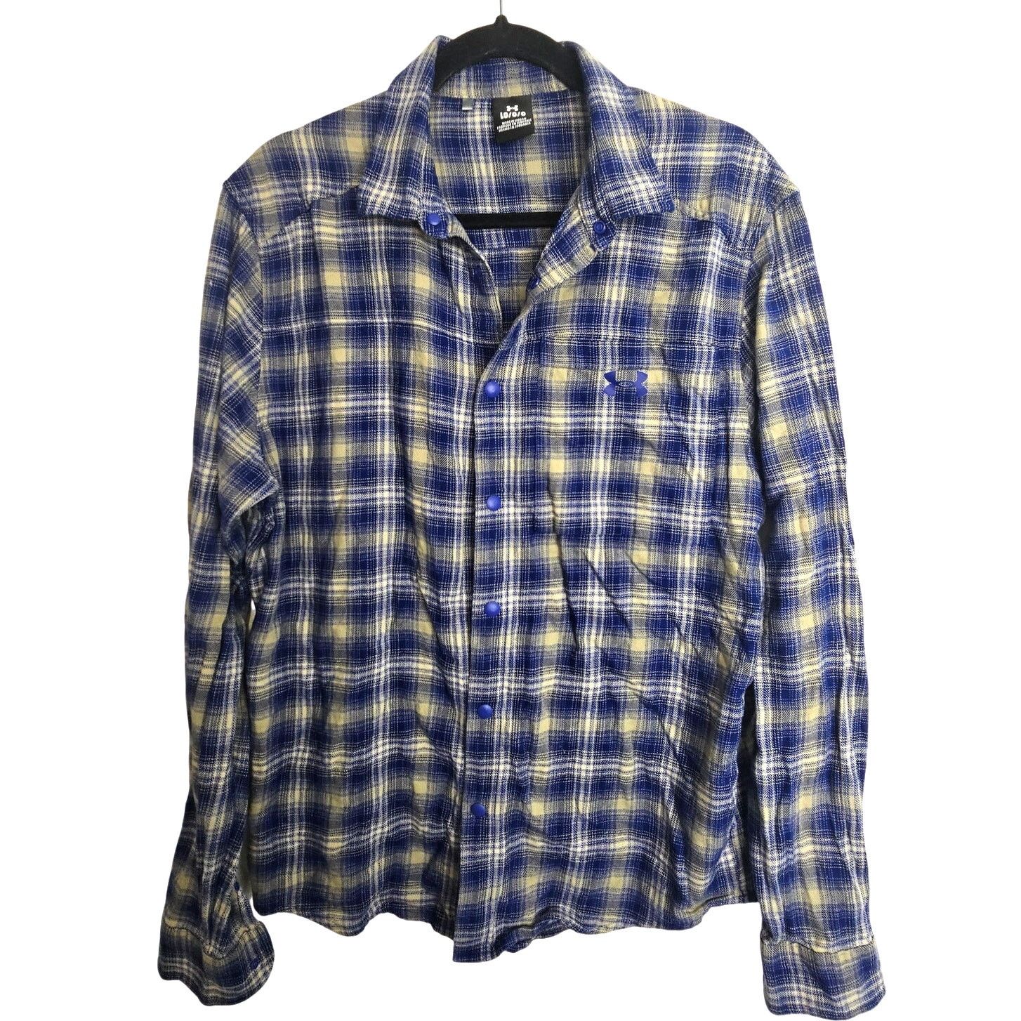 Under Armour Under Armour Mens Plaid Flannel Shirt Snap Up L Gorpcore Size US L / EU 52-54 / 3 - 1 Thumbnail
