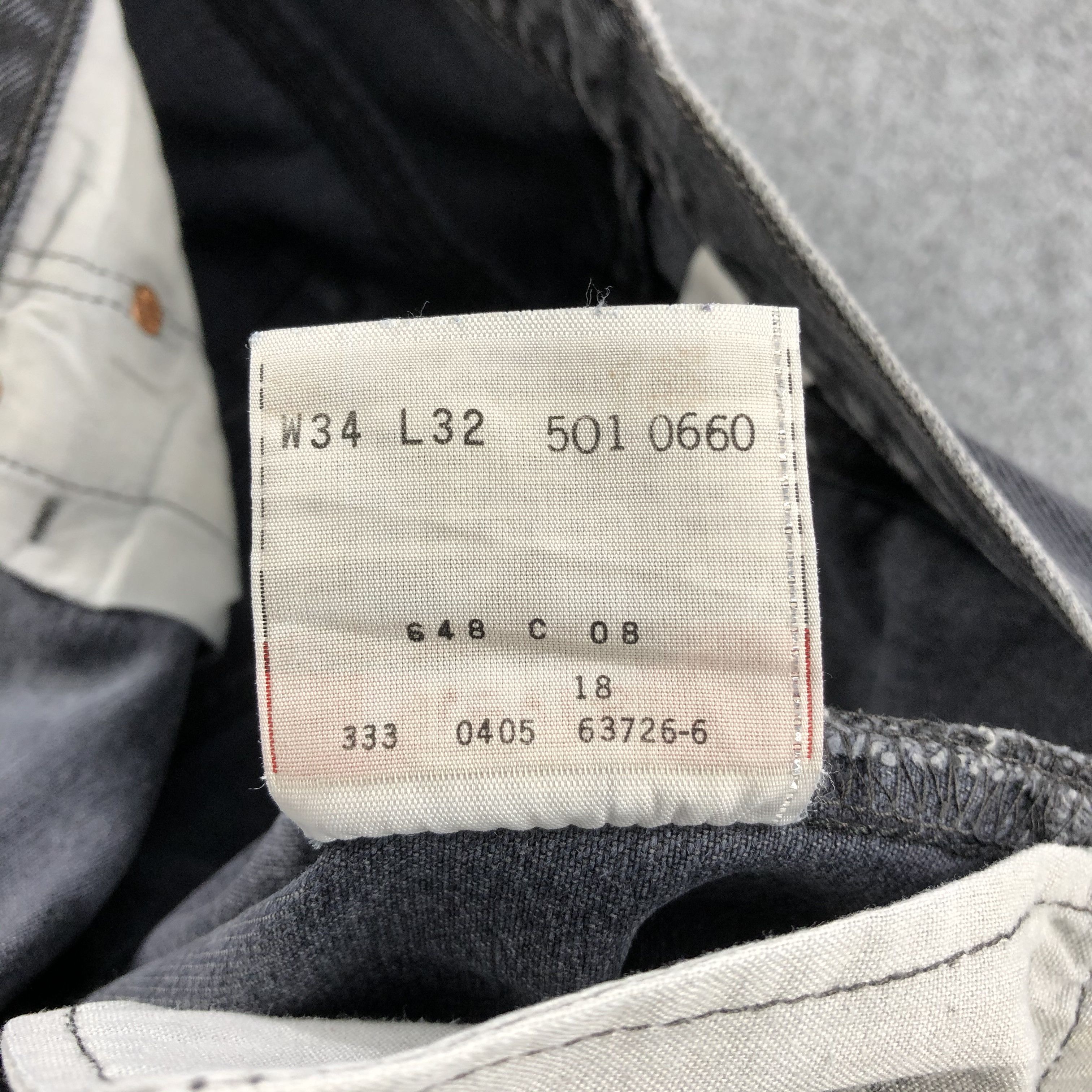 Levi's Vintage Distress Levis 501 Jeans-J1438 Size US 33 - 13 Thumbnail