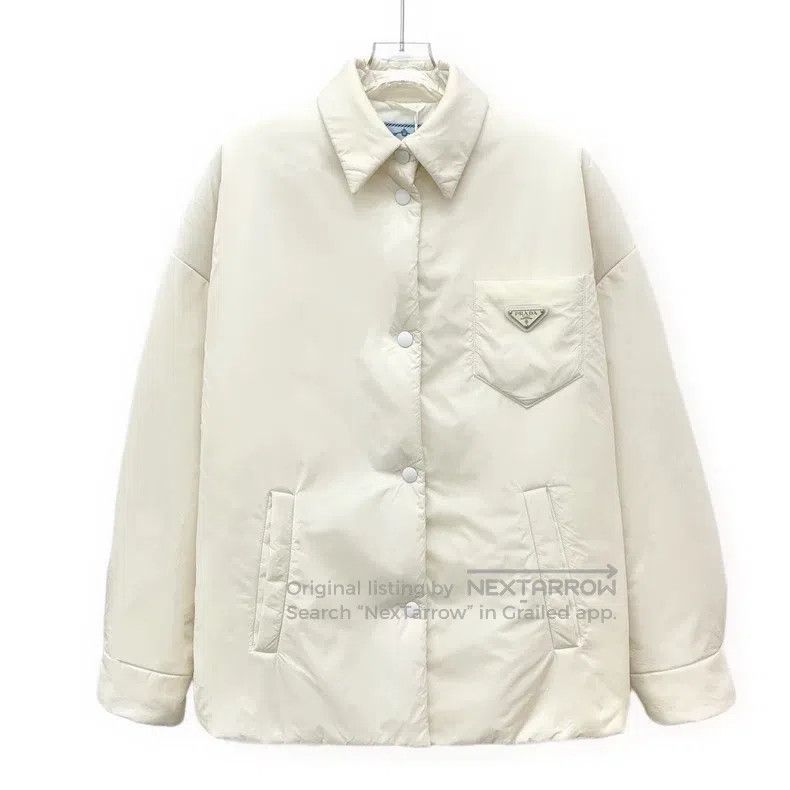Prada Prada White triangle lapel single-breasted long-sleeved do Size XS / US 0-2 / IT 36-38 - 1 Thumbnail
