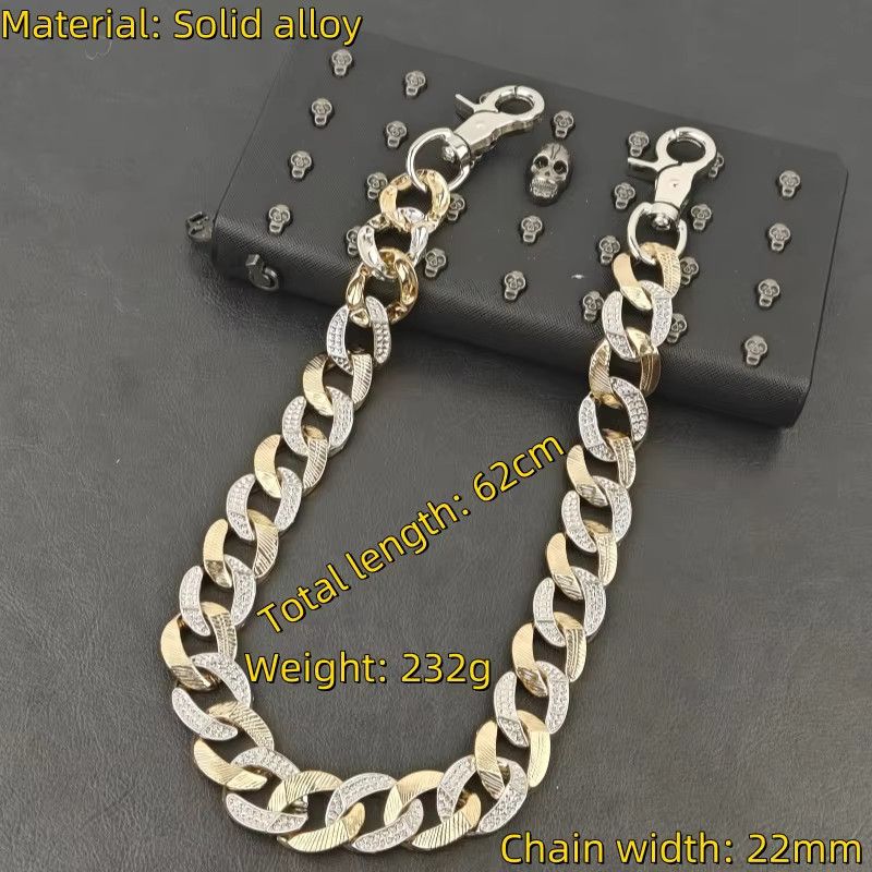 Japanese Brand Cuba Chain Hip Hop Luxury Accessories Waist Pant Size ONE SIZE - 10 Thumbnail