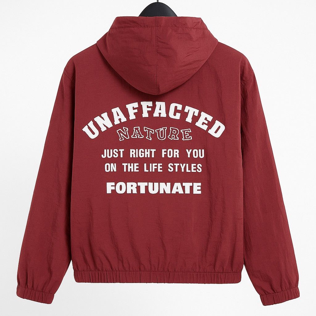 Vintage Vintage Sunford Maroon Windbreaker Hoodie Jacket Typography Size US M / EU 48-50 / 2 - 1 Thumbnail