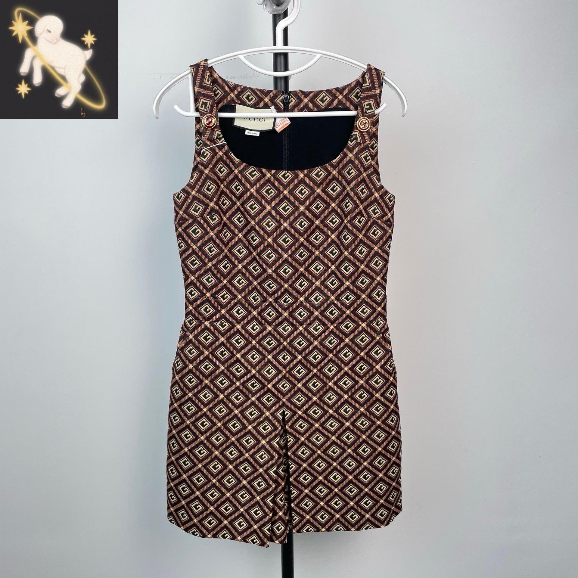 Gucci Gucci Brown Dress 38 Women Size S / US 4 / IT 40 - 1 Thumbnail