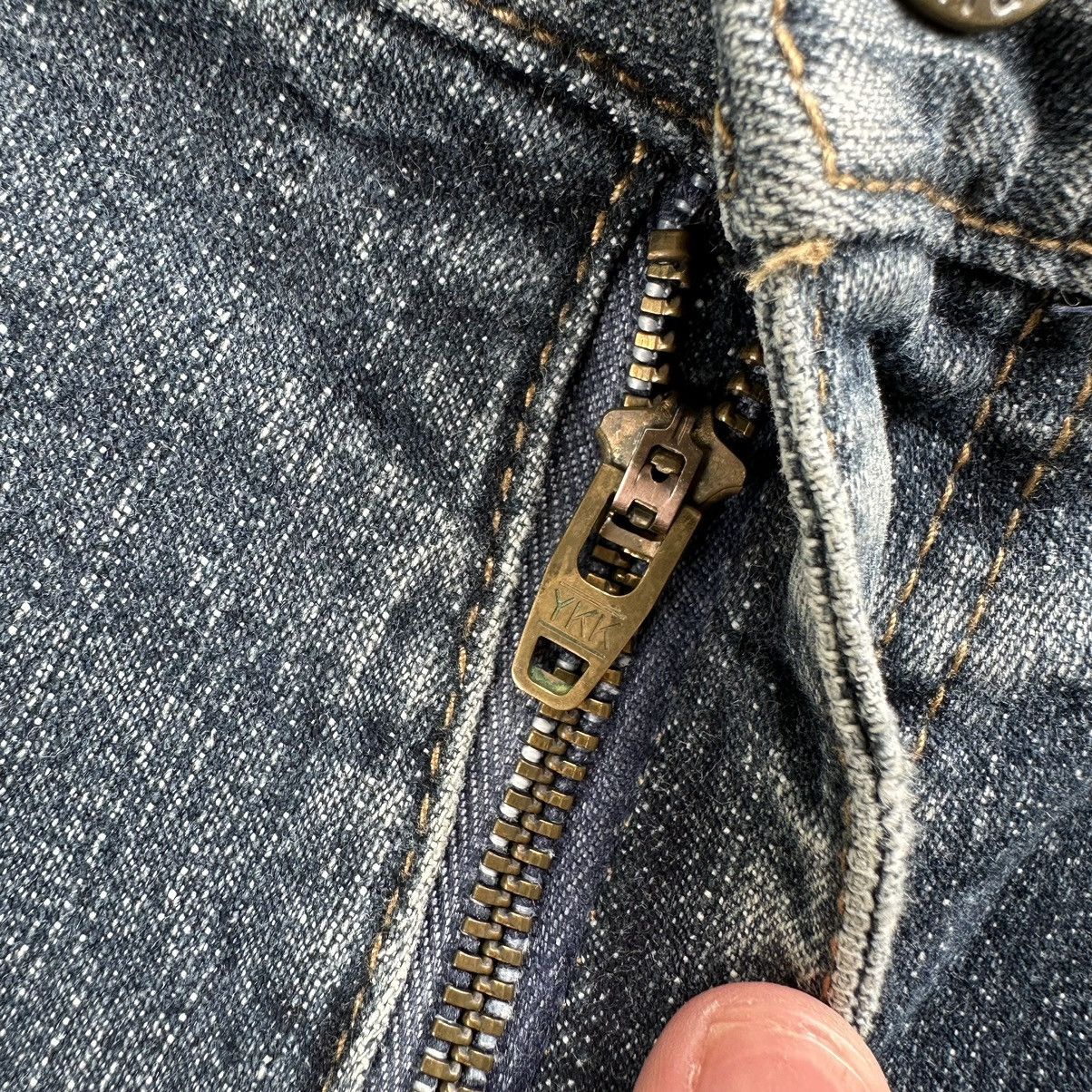 Japanese Brand Vintage Hanes Distressed Faded Denim Raw Jean Pant Size 34 Size US 34 / EU 50 - 5 Thumbnail
