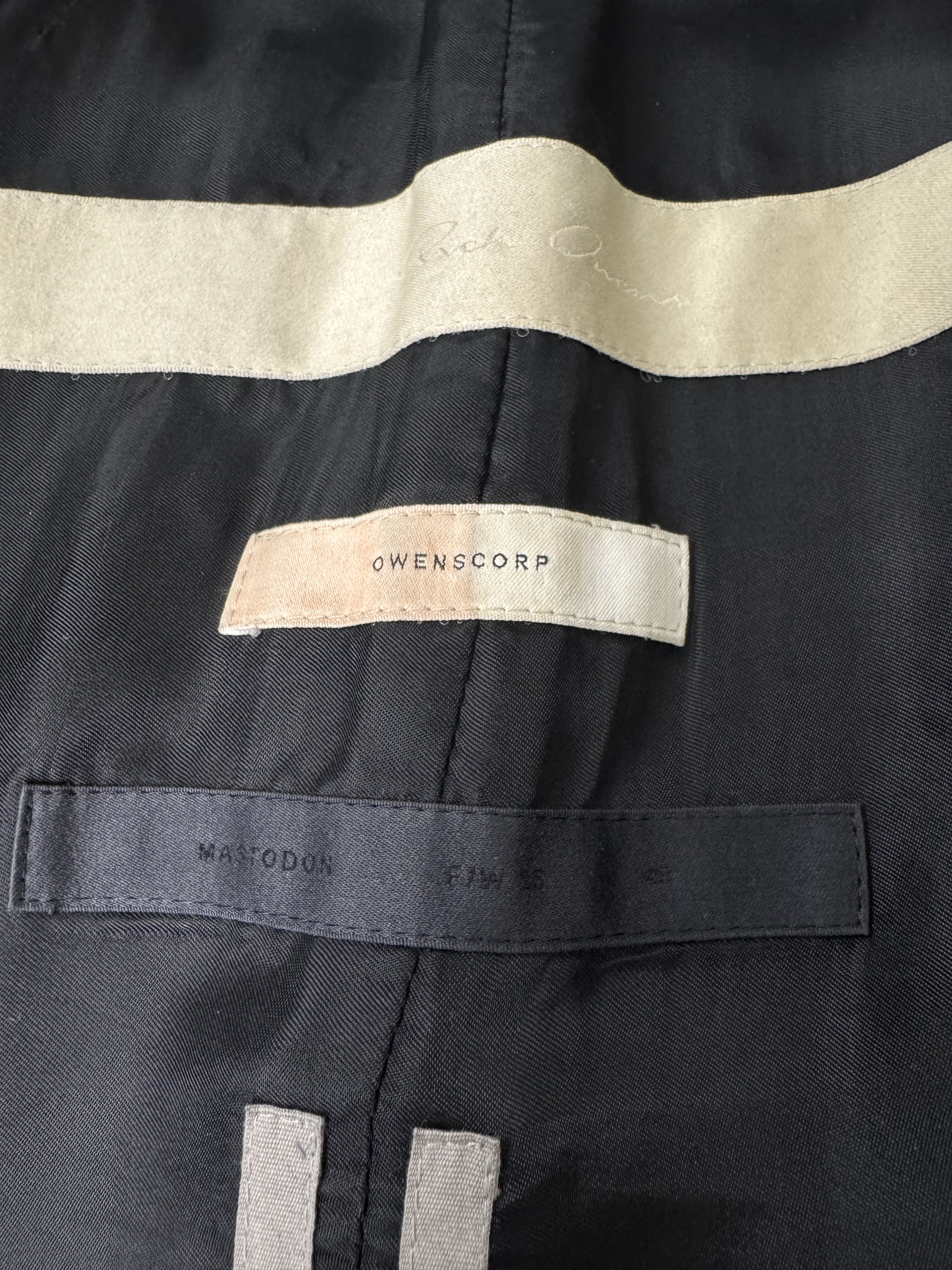 Rick Owens RICK OWENS FW16 Mastodon Runway JMF Peacoat Size US M / EU 48-50 / 2 - 9 Thumbnail