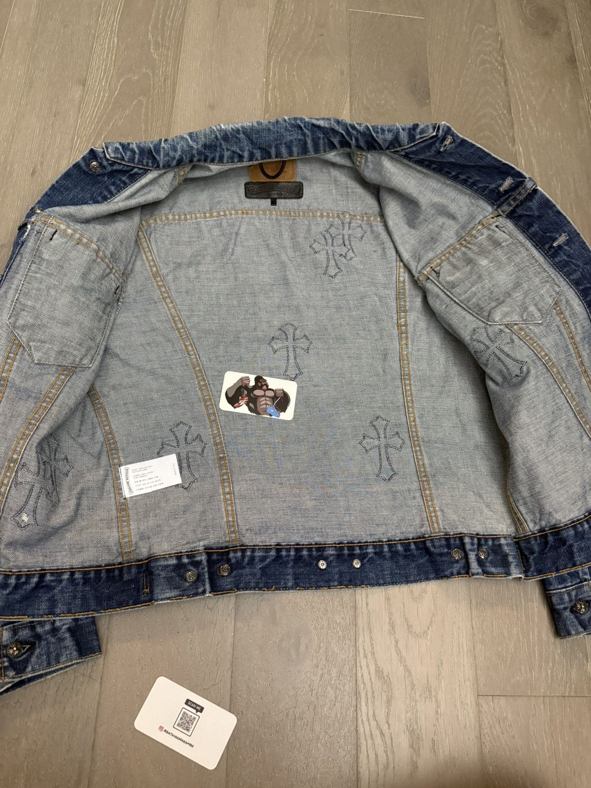 Chrome Hearts Chrome Hearts Levi's Cross Patch Type-3 Denim Trucker Jacket Size US L / EU 52-54 / 3 - 8 Thumbnail