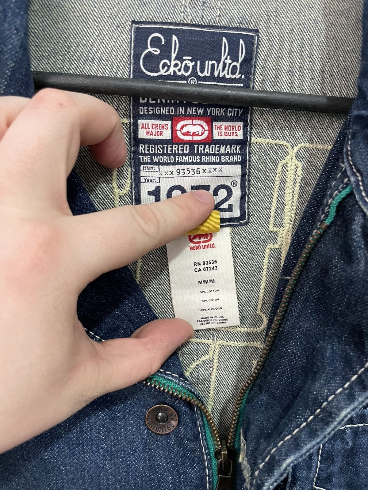 Ecko Unltd. × Public Enemy × Vintage Ecko Unltd x Public Enemy Vintage Jeans Jacket Y2K Size US M / EU 48-50 / 2 - 8 Thumbnail