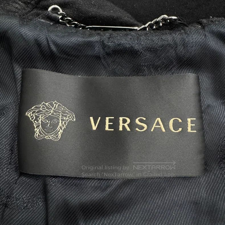 Versace Versace Sheepskin panelled space cotton jacket Size US M / EU 48-50 / 2 - 2 Thumbnail