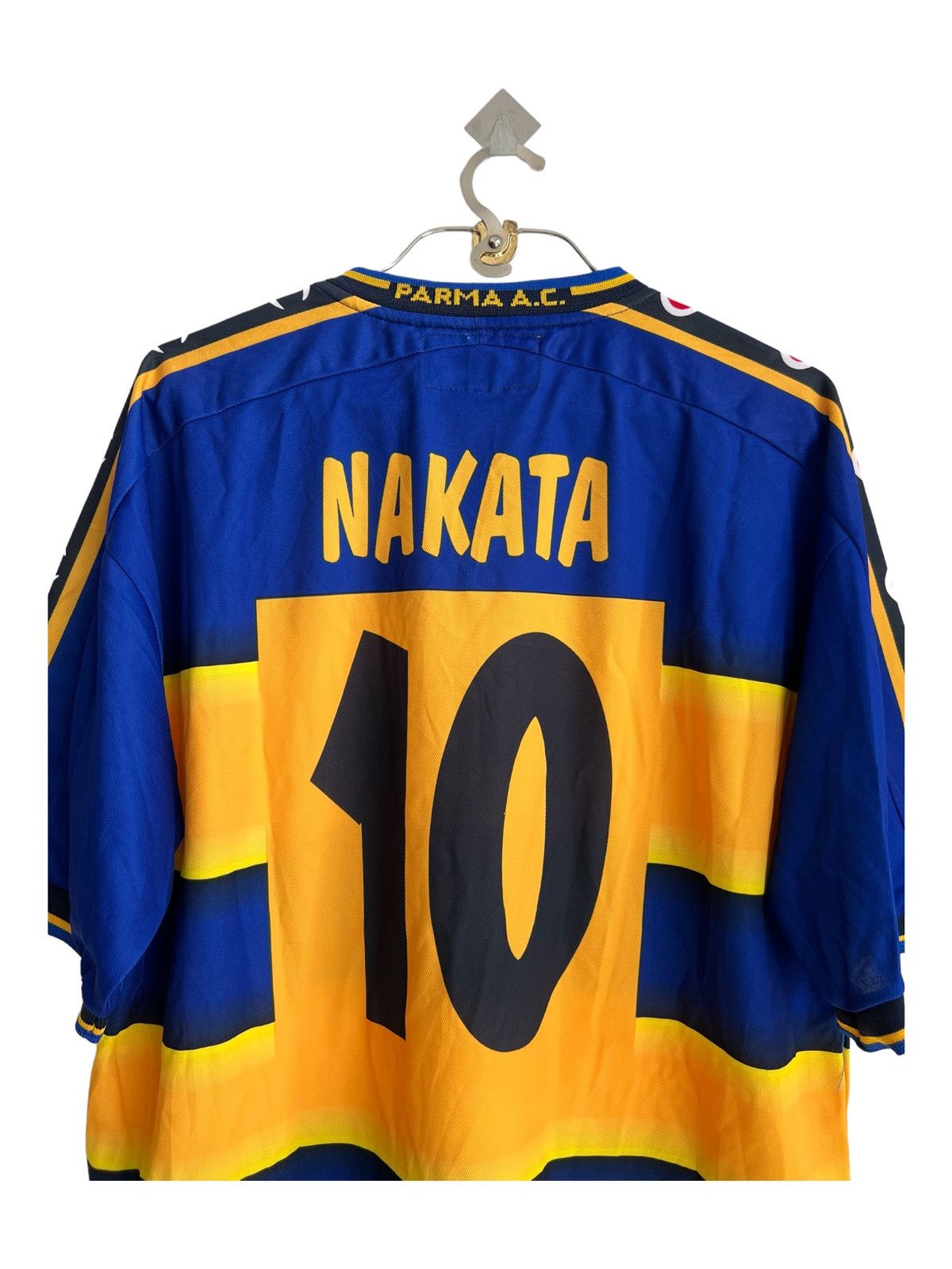 Champion × Vintage ARCHIVE Auth. 02/03 Champion Parma FC #10 Nakata Home Jersey Size US XL / EU 56 / 4 - 6 Thumbnail