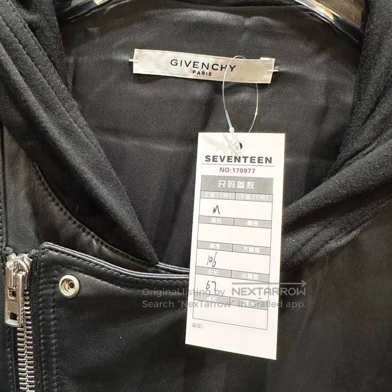 Givenchy Givenchy Black Space Cotton and Leather Hooded Jacket Size US M / EU 48-50 / 2 - 3 Thumbnail