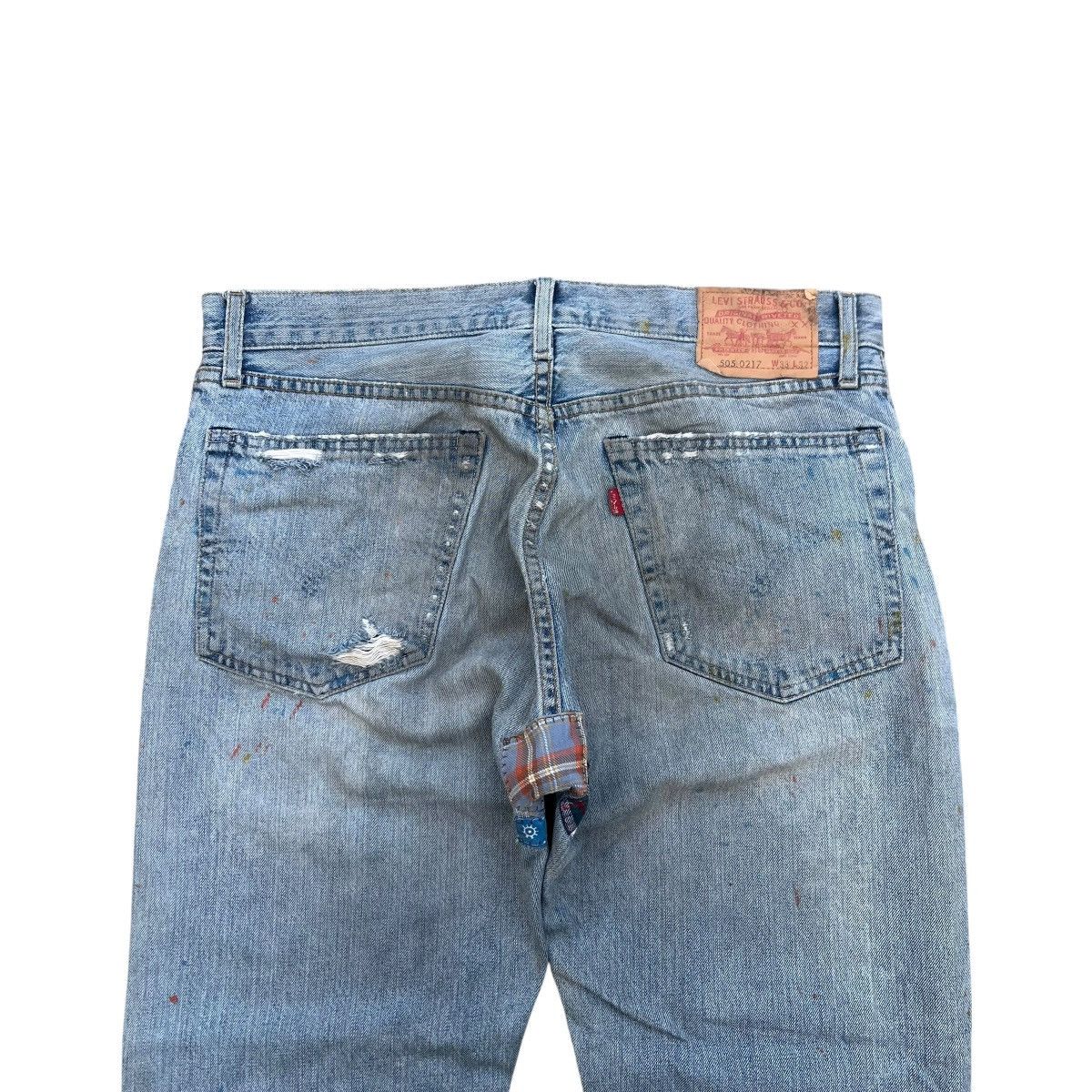 Levi's Vintage Clothing Vtg Levi’s big E 505 Patch Work Selvedge Denim Size US 32 / EU 48 - 10 Thumbnail