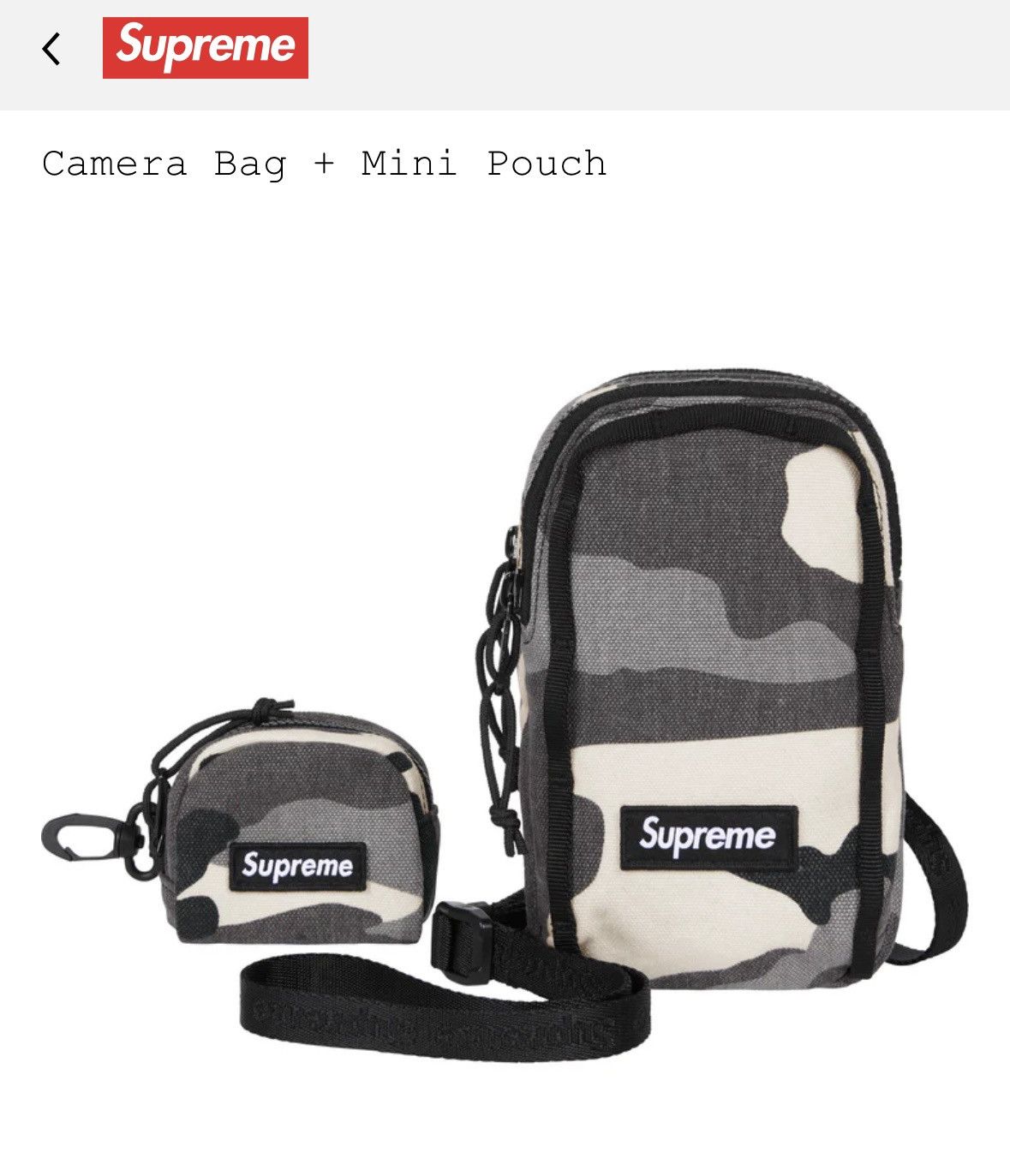 Supreme Supreme Camera bag + Mini Pouch Size ONE SIZE - 3 Thumbnail